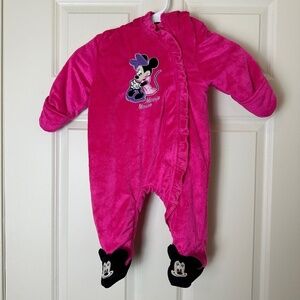 Disney Baby Pink Minnie Mouse Bunting Baby Size 6-9 Months